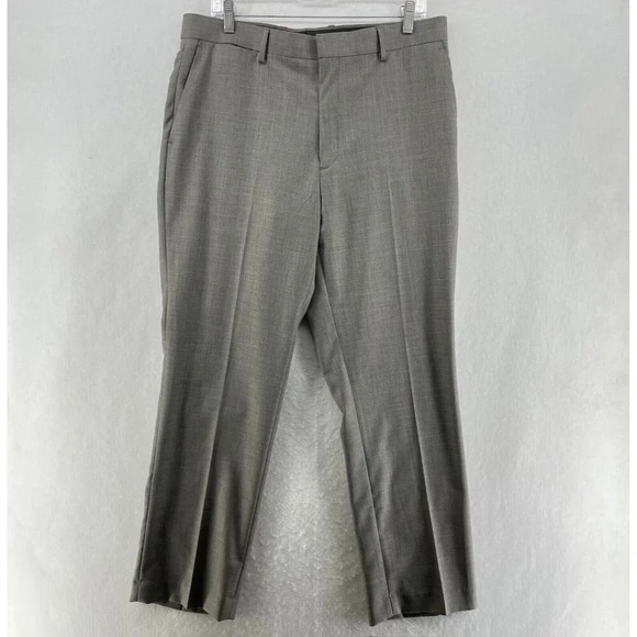 Apt. 9 Pants Men's Sz 34x30 Gray Modern Fit Straight Leg Mid-Rise Pockets - Picture 1 of 10